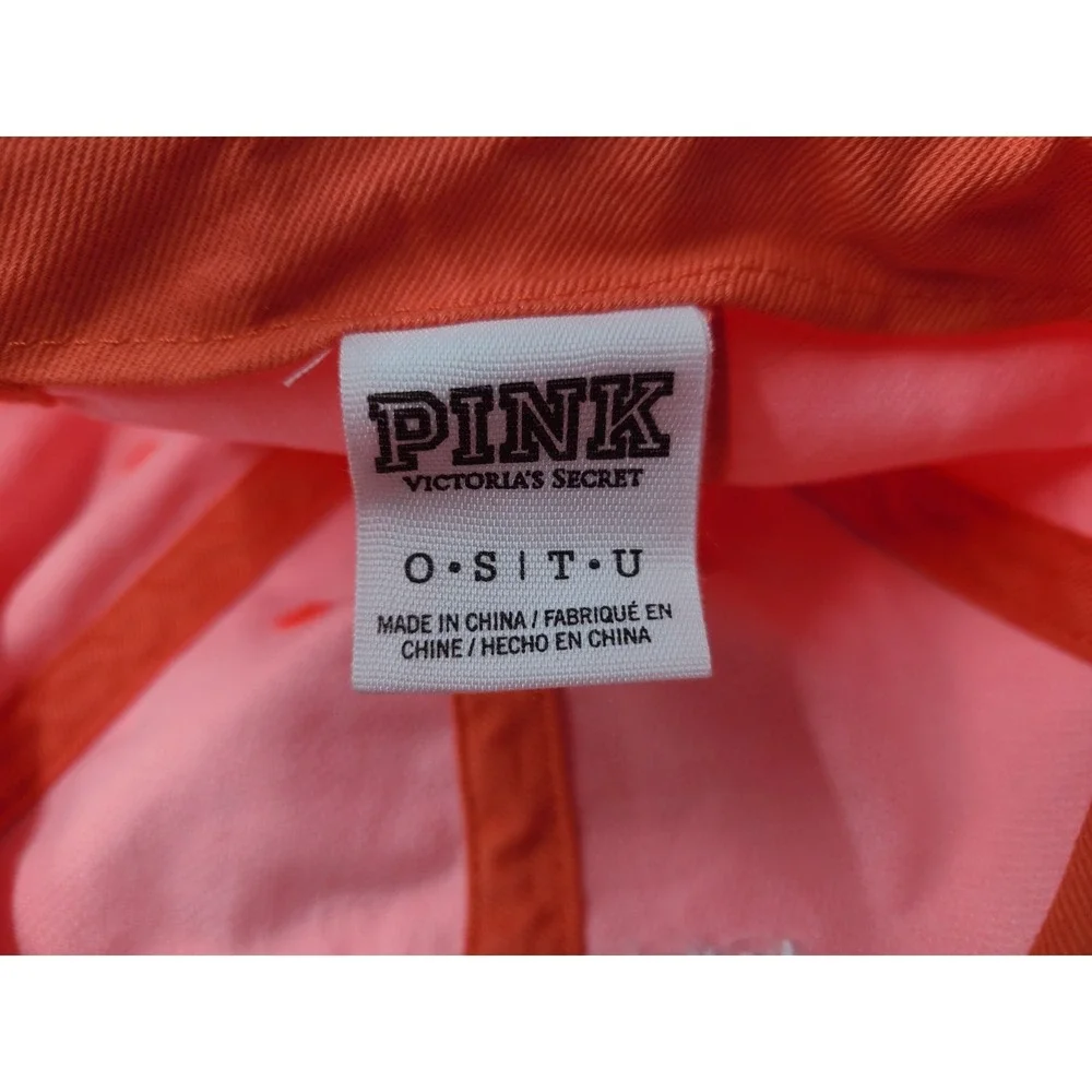 Women Victorias‎ Secret Pink Weekend Warrior Snap Adjustable Hat Cap Polyamide